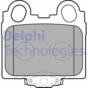 Тормозные колодки, дисковые. Delphi LP1510
