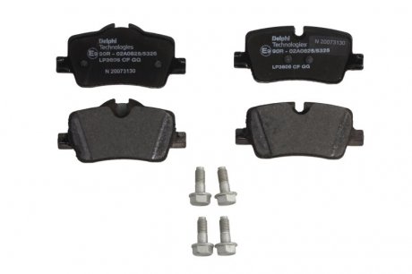 Комплект тормозных колодок задняя BMW 3 (G20, G80), 3 (G21, G81), 4 (G22, G82), 4 (G23, G83) 1.6-3.0DH 11.18- Delphi LP3606