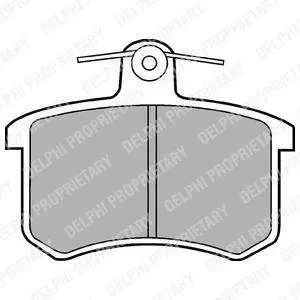 Гальмівні колодки дискові AUDI 100/A4/A8 "R "86-03 Delphi LP451
