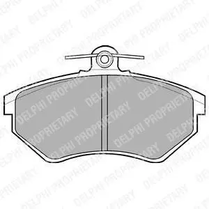 Гальмівні колодки дискові AUDI/SEAT/VW 80/Cordoba/Ibiza/Toledo/Golf/Passat "F "88-99 Delphi LP770