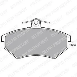 Тормозные колодки дисковые AUDI/SEAT/VW 80/A4/Cabriolet/Coupe/Cordoba/Passat "F" 94-00 Delphi LP778