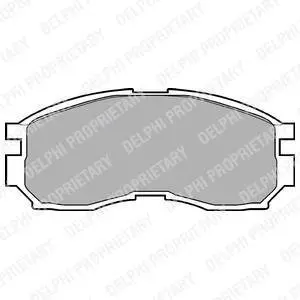 Гальмівні колодки дискові MITSUBISHI Colt/Eclipse/Galant/Lancer/Spacewagon "F "88-04 Delphi LP803