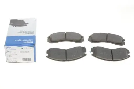 Колодки гальмівні (передні) Citroen C-Crosser 07-/Mitsubishi Outlander/Pajero 98-/Lancer/L400 94-03 Delphi LP871