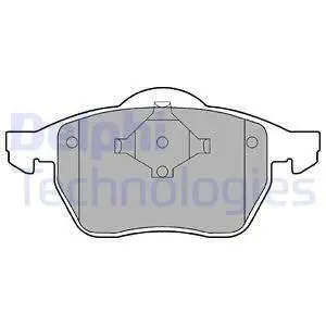 Гальмівні колодки дискові AUDI/SEAT/SKODA/VW A3/TT/Leon/Octavia/Bora/Golf/Jetta "94-05 Delphi LP978