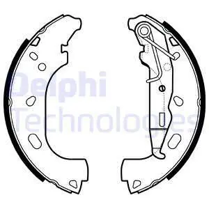 Тормозные колодки, барабанные Delphi LS2167