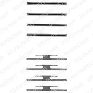 Монтажний компл.,гальм.колодки Delphi LX0055