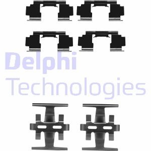 Комплектуючі, колодки дискового гальма Delphi LX0130