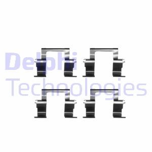 Комплектуючі, колодки дискового гальма Delphi LX0283 (фото 1)