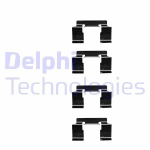 Комплектуючі, колодки дискового гальма Delphi LX0337