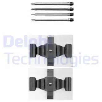Комплектуючі, колодки дискового гальма Delphi LX0398