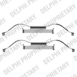 Комплектуючі, колодки дискового гальма Delphi LX0440