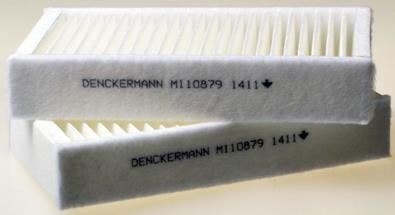 Фильтр салона BMW X3/X4 10- (к-кт 2 шт) Denckermann M110879 (фото 1)