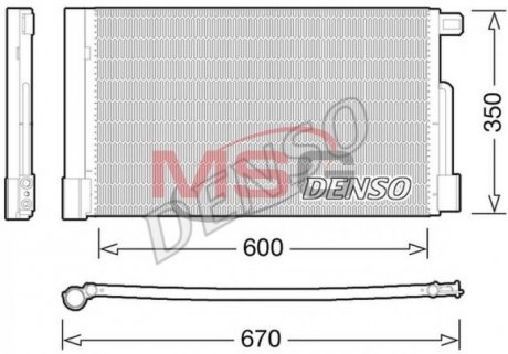 Конденсатор, кондиционер DENSO DCN01004