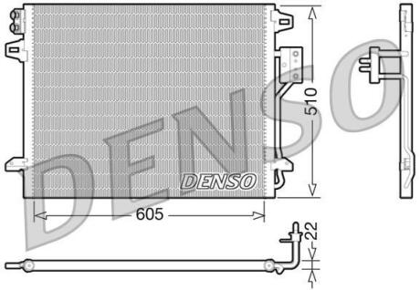 Радіатор кондиціонера DENSO DCN06006