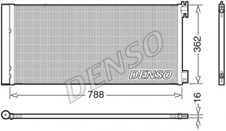 Конденсер кондиціонера DENSO DCN23042 (фото 1)