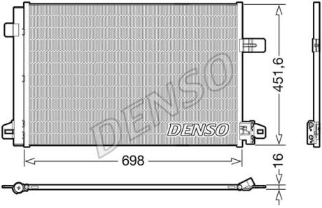 Радіатор кондиціонера DENSO DCN32028