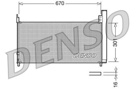 Радіатор кондиціонера DENSO DCN50037