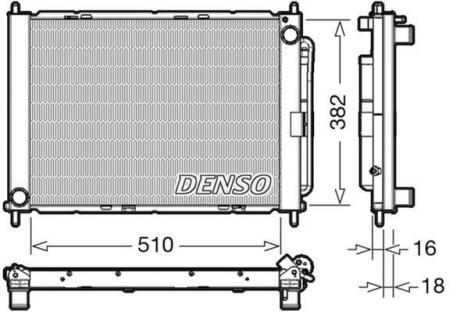 Радіатор кондиціонера DENSO DRM23104