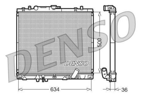 Радіатор двигуна DENSO DRM45020