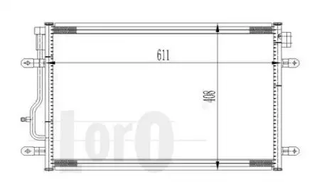 Радиатор кондиционера A4/A6 Allroad 1.6-4.2 00-09 DEPO 003-016-0012