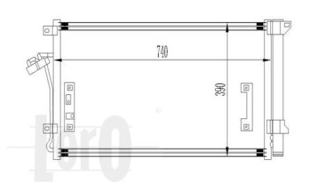 Радіатор кондиціонера Q7/Cayenne/Touareg 2.5D-3.0d/3.2-6.0 02-15 DEPO 003-016-0020