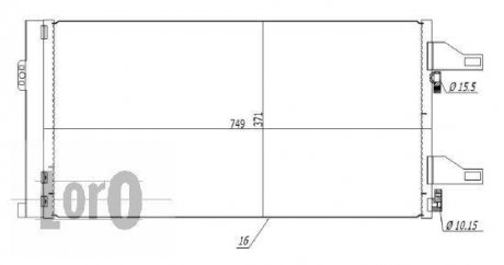 Радиатор кондиционера Citroen Jumper/Peugeot Boxer/Fiat Ducato 2.0-3.D 06- DEPO 009-016-0004