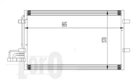 Конденсатор кондиціонера FOCUS C-MAX/FOCUS II 1.6i/1.4 i 16V 03- DEPO 017-016-0015