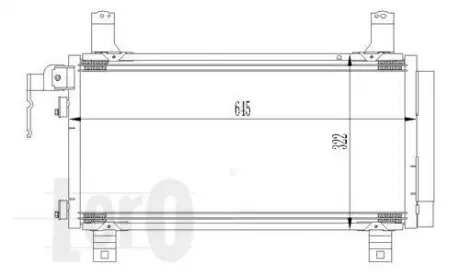 Радіатор кондиціонера MZ 6(02-)1.8 i 16V(+) DEPO 030-016-0007
