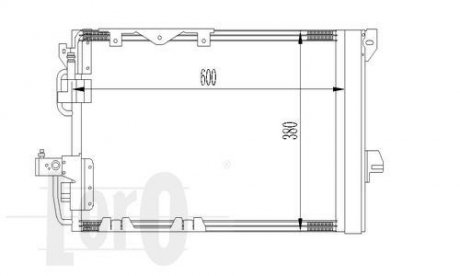 Радиатор кондиционера O. Astra G 1.6/1.8 16V 01> DEPO 037-016-0016 (фото 1)