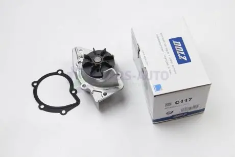 Водяной насос Berlingo/Partner/Jumpy/Expert 1.9D/TD (XUD) 96- (20z) DOLZ C117
