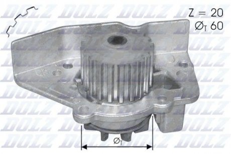 Насос водяной DOLZ N406 (фото 1)