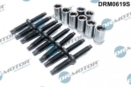 Комплект болтів з головкою системи TORX з чорного металу DR.MOTOR DRM0619S (фото 1)