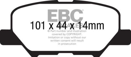 Гальмівні колодки тюнінгові EBC DP42171R