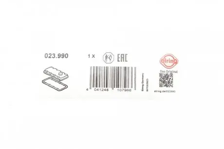 Прокладка крышки клапанов Opel Omega B/Astra F/G/Vectra B 1.7D/2.0 94- ELRING 023.990
