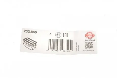 Прокладка поддона BMW 1 (F20/F21)/2 (F23/F22/F87)/3 (F30/F34)/5 (F10/F11) 10- ELRING 232.860