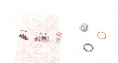 Резьбовая пробка c уплотнительным кольцом, масляный картер M16x1,5x12 ELRING 434.941 (фото 1)