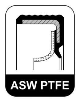 Ущільнювальне кільце 19x38,5x8 ASW RD PTFE/ACM ELRING 875480 (фото 1)
