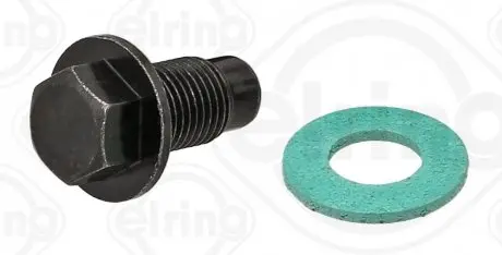 Болт слива масла + шайба Toyota Yaris/Citroen C1/Peugeot 107/108 1.0-1.33 02- (M12x1.25) ELRING 877.960