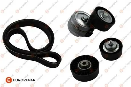 Комплект ремня генератора Audi A2/Seat Ibiza/Skoda Fabia/VW Golf/Polo 1.4/1.6/1.6FSI 97-15 (6PK1078) EUROREPAR 1648208880