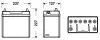 Акумуляторна батарея 45Ah/330A (235x127x226/+L/B00) Excell Азія EXIDE EB457 (фото 1)