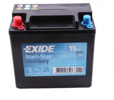 Стартерна батарея (акумулятор) EXIDE EK151