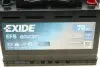 Аккумуляторная батарея 70Ah/760A (278x175x190/+R/B13) (Start-Stop EFB) EXIDE EL700 (фото 2)