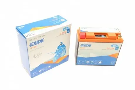 Аккумуляторная батарея 5Ah/260A (150x65x130/+L/B0) (Li-ion) (мото) EXIDE ELT12B