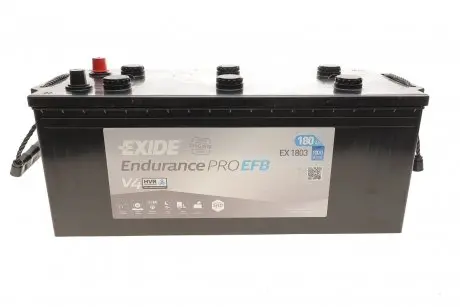 Аккумуляторная батарея 180Ah/1000A (513x228x223/+L/B0) EndurancePro EFB EXIDE EX1803