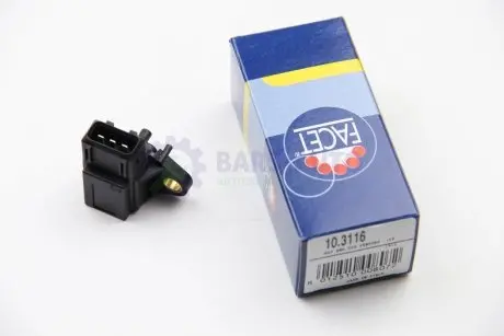 Датчик тиску наддуву (3 конт.) BMW 1(E81,F20)/3(E46,E90,F30,F80) 2.0D/3.0D/3.9D 01- FACET 10.3116