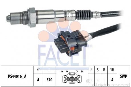 Лямбда-зонд Astra H J/Combo/Corsa/insignia/Meriva/Omega 1.0-3.2 00- FACET 10.8264