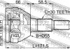 ШРКШ (ШРУС) внешний 34x55x30 CHEVROLET CAPTIVA 07- FEBEST 1010-CAP (фото 2)