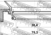 Сальник приводу 38.4x75.3x10x15.5 FEBEST 95HCY40751016C (фото 2)