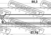 Сальник приводу NISSAN, INFINITI 57.75X80.3X12X18 FEBEST 95HEY-59801218R (фото 2)