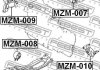 Подушка двигуна передня FEBEST MZM008 (фото 3)